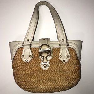 Michael Kors small straw tote